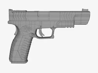 XDM 40 Free low-poly 3D model
