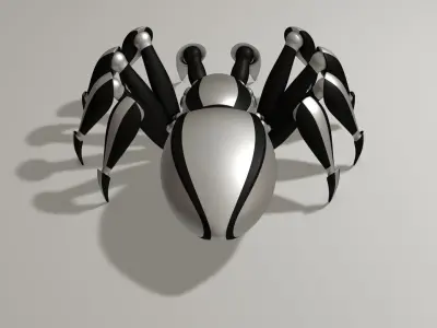 Spider Robot Low-poly 3D model