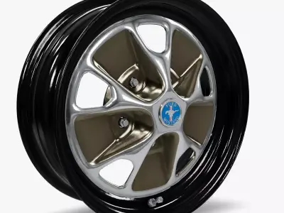 Wheel Vintiques Styled Steel Wheel Style Low-poly 3D model