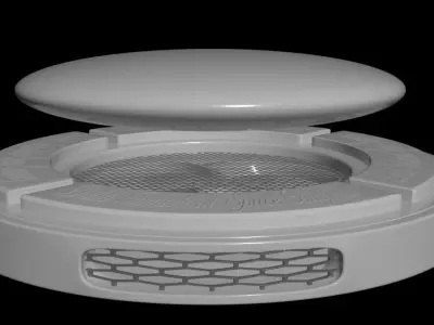 Wireless Induction Drone Charging Station  - Concept 3D model