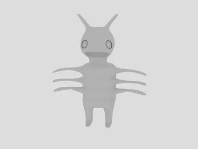  Cartoon Bug  Low-poly 3D model