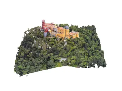 The Pena Palace Low-poly 3D model