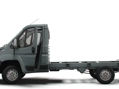 Citroen Jumper Chassis Truck SCab 3450WB HQInterior 2023 3D model