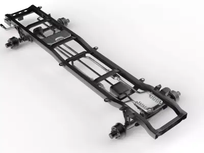 Pickup Chassis 4WD 3D model