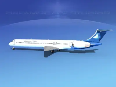 McDonnell Douglas MD-90 Baltimore Clipper 3D model