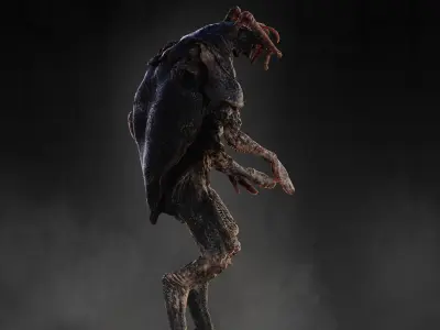 Insectoid Creature Beetle Low-poly 3D model