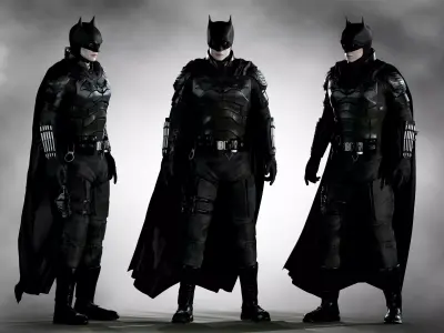 Batman 2022 Low-poly 3D model