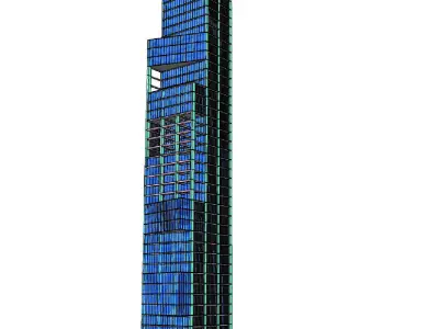 Commercial high-rise 02 3D model