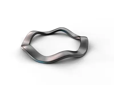 Wave washer 3D model