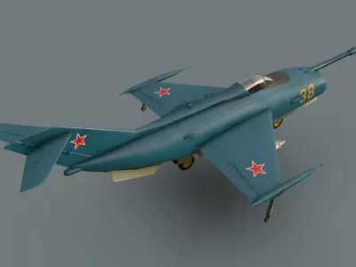 Yakovlev Yak-36 VTOL Low-poly 3D model