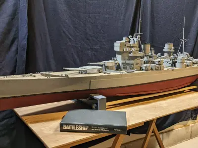  1 144 King George V Class Battleship 3D print model