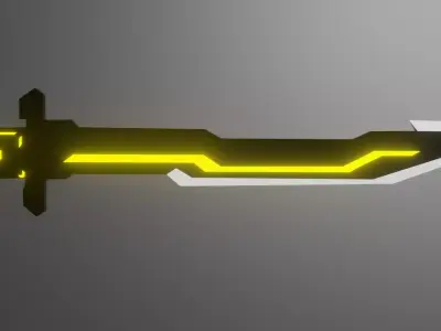 Sword neon Free 3D model