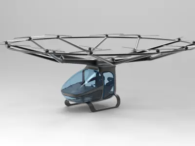 Drone Air Taxi Low-poly 3D model