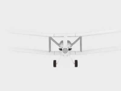 Hurricane Biplane12 3D model