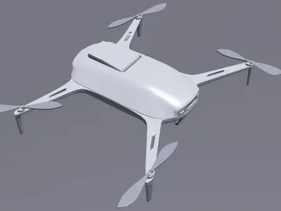 Panthom dji phantom drone Low-poly 3D model