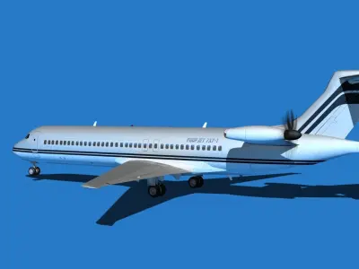 Boeing 7X7-1 Jet Fan V104 3D model