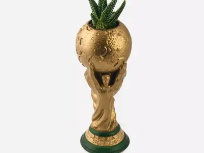 Worldcup Planter Free 3D print model