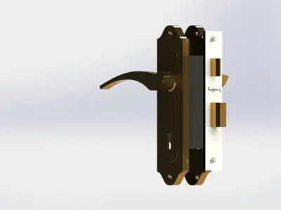 Regency door lock 3D model