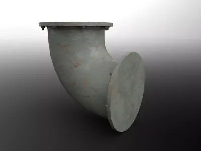 Pipe Unreal Low Free low-poly 3D model