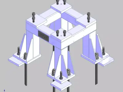 26362-Base for robot KAWASAKI BX100L-Hight 500 3D model