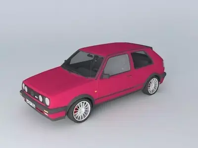 Volkswagen Golf Mk2 GTI Typ 19E 1989 Free 3D model