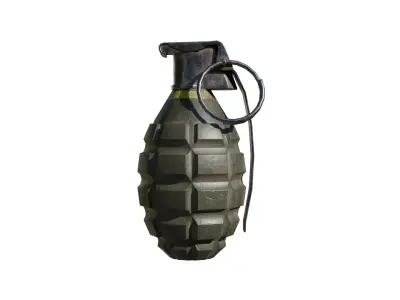 Mk 2 Grenade Low-poly 3D model