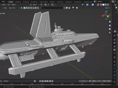 Spectre Stealth Boat 3D print model