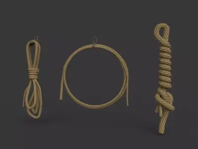 Historic fuse bundles Low-poly 3D model