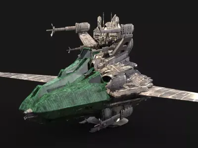 Spaceship reaper design 9 3D model