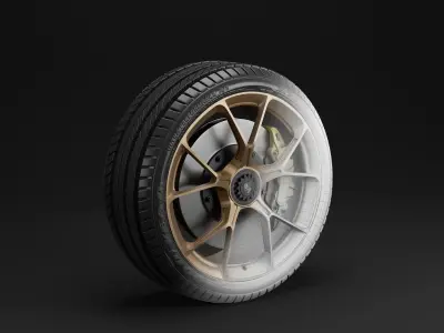 Porsche GT3 Wheels 3D 3D model