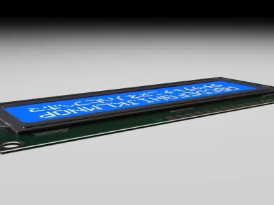 Liquid Crystal Display Screen Component 3D model