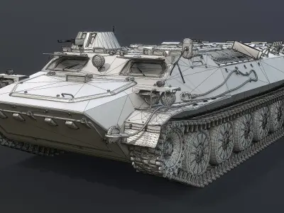 MT-LB Based Vehicles Set 3D Model Collection
