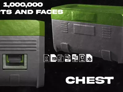 Chest box 3D model