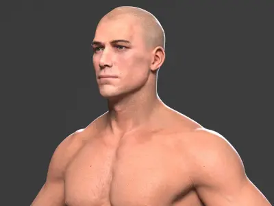 Realistic Man VRay 3D model