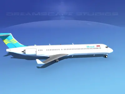 Comac ARJ21-900 Merpati Nusantara  3D model