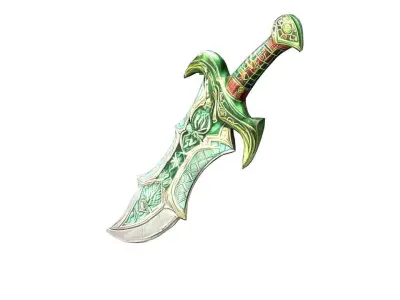 sword cartoon 3D model