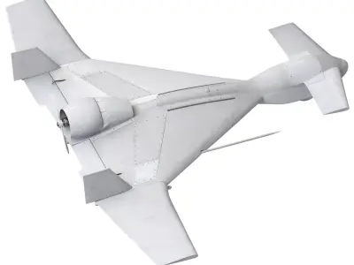 IAI Harop UAV loitering munition Drone 3D model