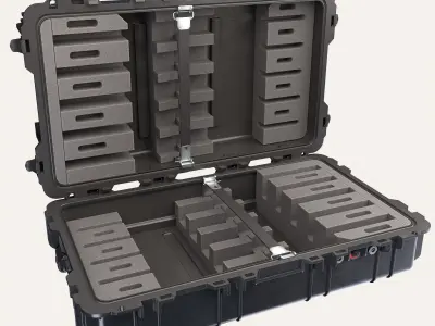 Weapon case Peli 1780 Low-poly 3D model