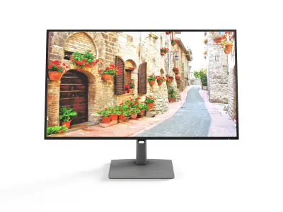 DELL U2722DE Monitor Low-poly 3D model