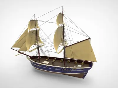 Historical Ships 3D model