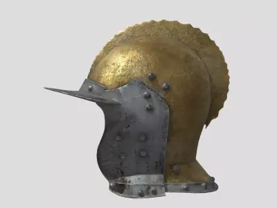 Roman Centurion Helmet Low-poly 3D model