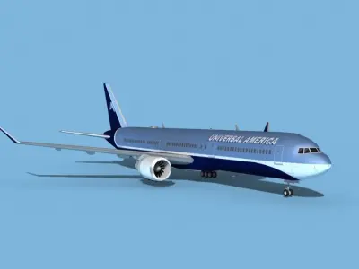 Boeing 767-400 Universal Charters 3D model
