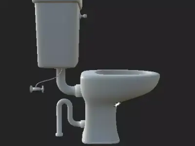 Toilet Free 3D model buy