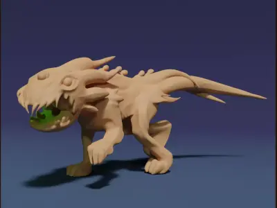 Akata toy dinosaur Free 3D print model