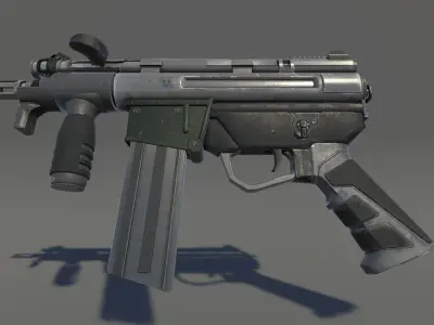 Zombie SMG Low-poly 3D model