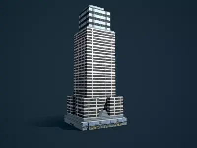 Low poly build free Free low-poly 3D model