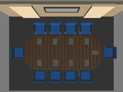 Office room part 2 Low-poly 3D model