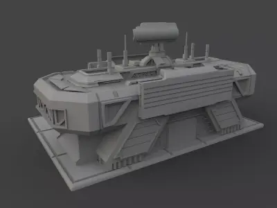 RTS Command Center 3D model