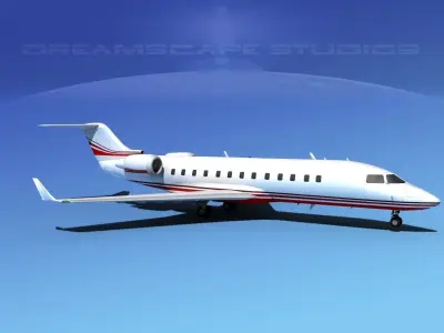 Bombardier Challenger 850 V08 3D model