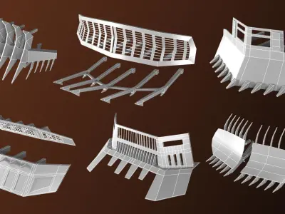 30 apocalypse guard base mesh Low-poly 3D model